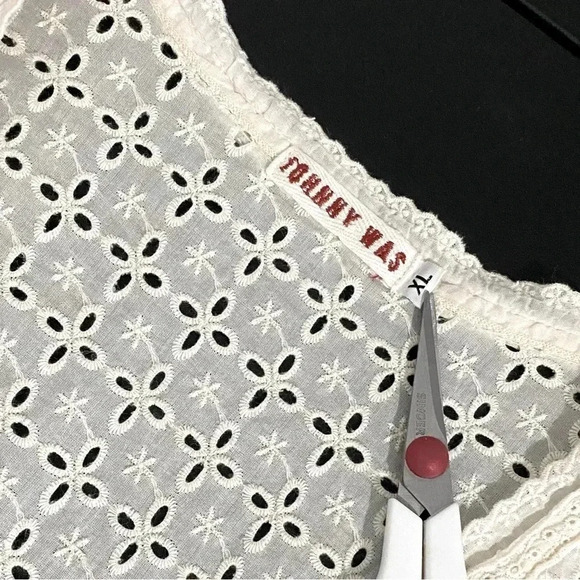 Vintage Johnny Was Y2K Lace Babydoll 90s Empire Waist Size XL - Picture 9 of 10